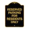 Signmission Parking Space Reserved Parking Reserved for Residents Heavy-Gauge Alum, 18" x 24", BG-1824-23354 A-DES-BG-1824-23354 - alternate 1